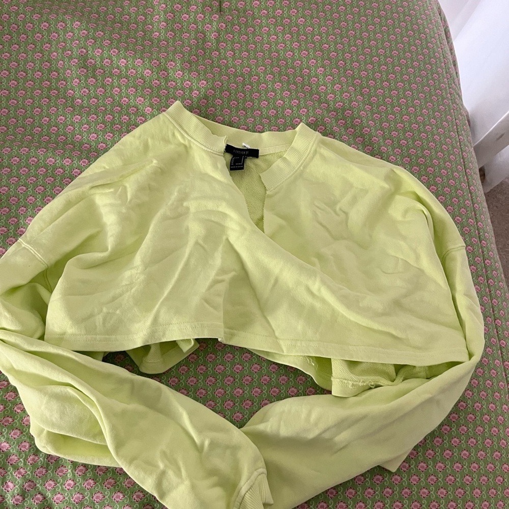 Lime Green Women's Crop Top